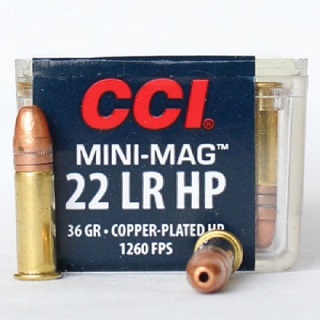 CCI Mini-Mag 22LR Copper Plated HP 36gr