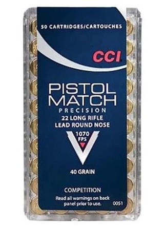 CCI 22LR Pistol Match 40gr