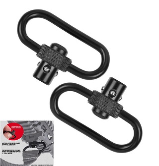 Allen Push Button QD Steel Gun Swivel, 1.25