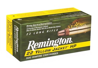 Remington Yellow Jacket 22lr HP 33gr (500)