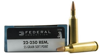 Federal 22-250rem 55gr soft point