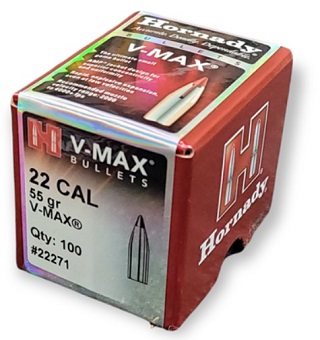 Hornady - 22 Cal 55gr V-Max