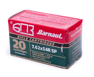 Barnaul 7.62x54R SP 203gr ( NON-CORROSIVE )