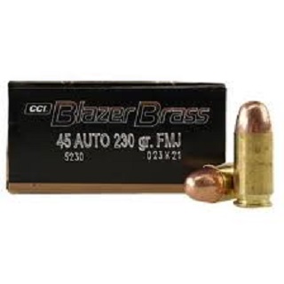 CCI Blazer Brass 45Auto 230gr FMJ