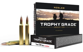 Nosler 7mm STW 160gr Accubond Trophy Grade Ammunition