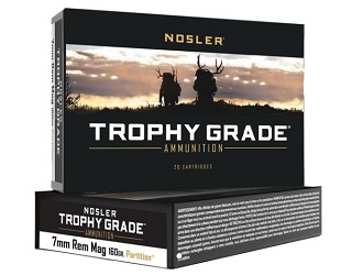 Nosler Trophy Grade Partition Ammo 7mmremmag 160gr PT SP