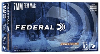 Federal Power Shok 7mmremmag 175gr JSP