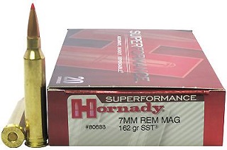 Hornady Superformance 7mm rem mag 162gr SST.