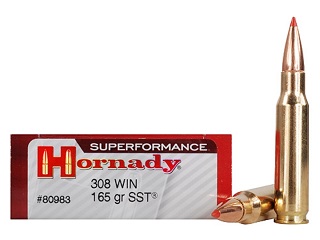 Hornady Superformance 308win 165gr SST