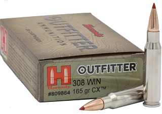 Hornady Outfitter 308win 165gr CX