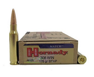 Hornady Match 308win 178gr BTHP