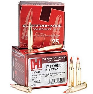 Hornady 17Hornet 20gr V-Max SPF (25)