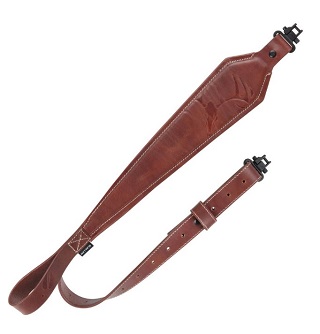 Allen Heritage Deer Deboss Leather Rifle Sling, Rawhide