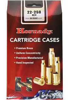 Hornady 22-250 Unprimed Brass