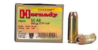 Hornady 50AE 300gr XTP/HP