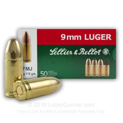 Sellier & Bellot 9mm luger 7,5g 115gr