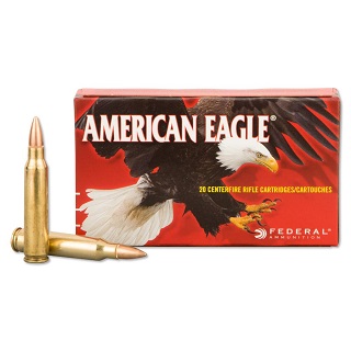 Federal American Eagle 223 rem 55gr FMJ boat-tail