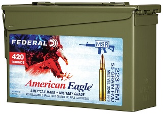 Federal American Eagle Metal Ammo Can 223rem 55gr (420) RN