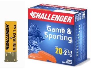 Challenger 20ga High Brass 1oz, 2-3/4 #6