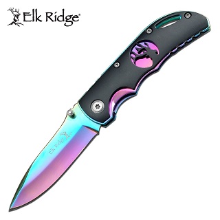 Elk Ridge Folding Knife (Rainbow Deer)