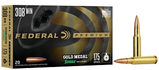 Federal Gold Medal 308win 175gr Matchking BTHP