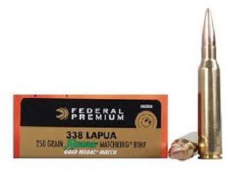 Federal Gold Medal 338 Lapua Magnum 250Gr