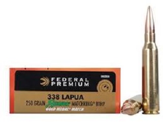 Federal  Gold Medal 338 Lapua Magnum 250Gr