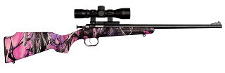 Keystone Davey Crickett My First Rifle Muddy Girl avec télescope