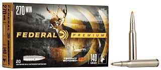 Federal Premium 270win 140gr Trophy Bonded Tip