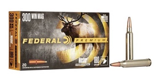 Federal Premium 300winmag 180gr Nosler Partition