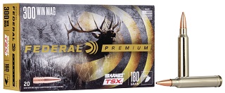 Federal Premium 300winmag 180gr Barnes TSX