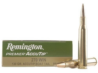 Remington 270win 130gr accutip boat tail
