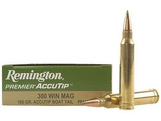 Remington 300 win mag 180 gr accutip boat tail