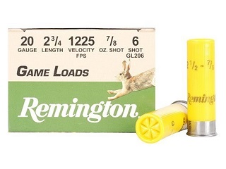 Remington Game Load - 20ga - 2 pouces 3/4 - #6