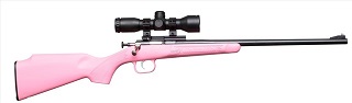 Keystone Davey Crickett My First Rifle Rose avec télescope