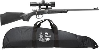 Keystone Davey Crickett My First Rifle Noir avec télescope et étuis